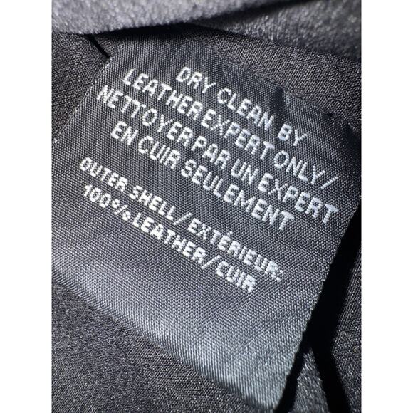 Lamarque Cropped Black Leather Jacket - Picture 8 of 14